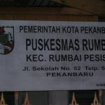 Puskesmas Rumbai, di Jalan Sekolah Kecamatan Rumbai Pesisir