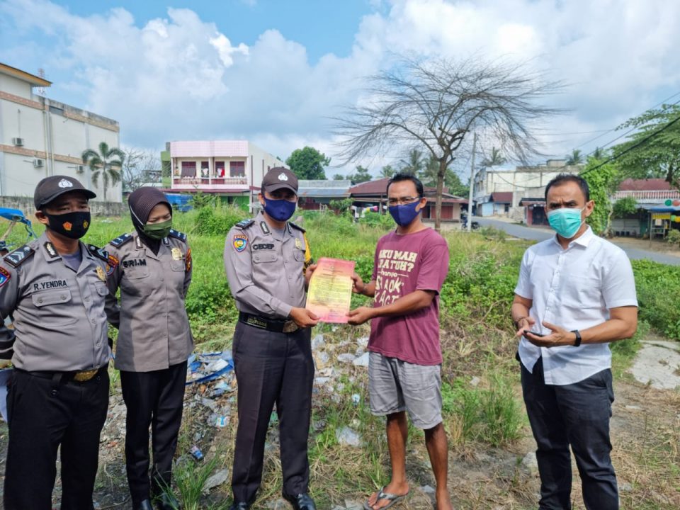 Sosialisasi Karhutla, Polsek Pangkalan Kuras Minta Agar Masyarakat Jaga Lingkungan