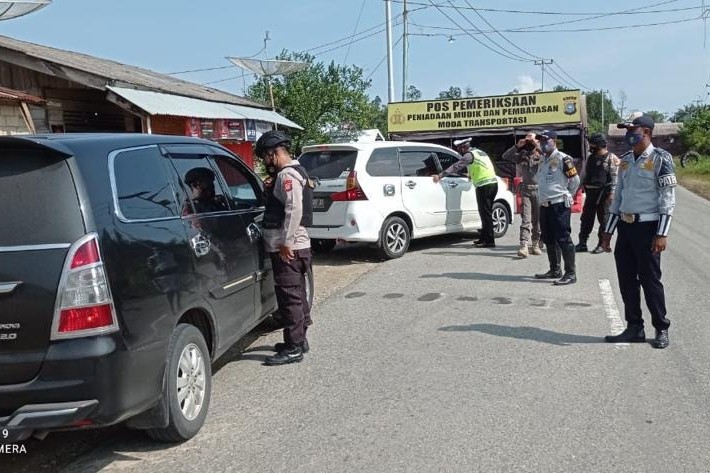 Pengetatan di pos penjagaan perbatasan Provinsi Riau