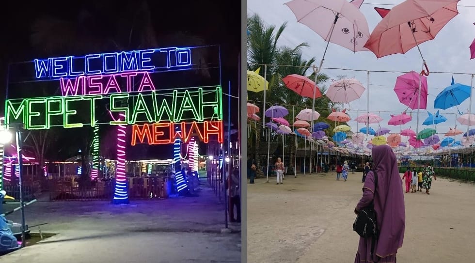 Mepet Sawah wisata populer selain Kota Tua Bagan Siapi-api