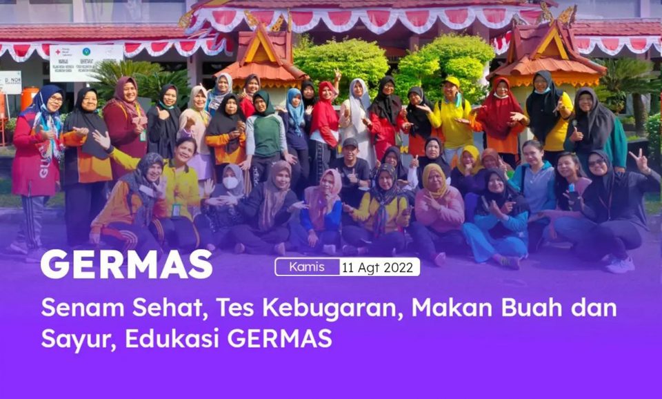 Bersama Puskesmas Rumbai Bukit, Camat Rumbai Barat Gelar Kegiatan Edukasi GERMAS kepada Masyarakat