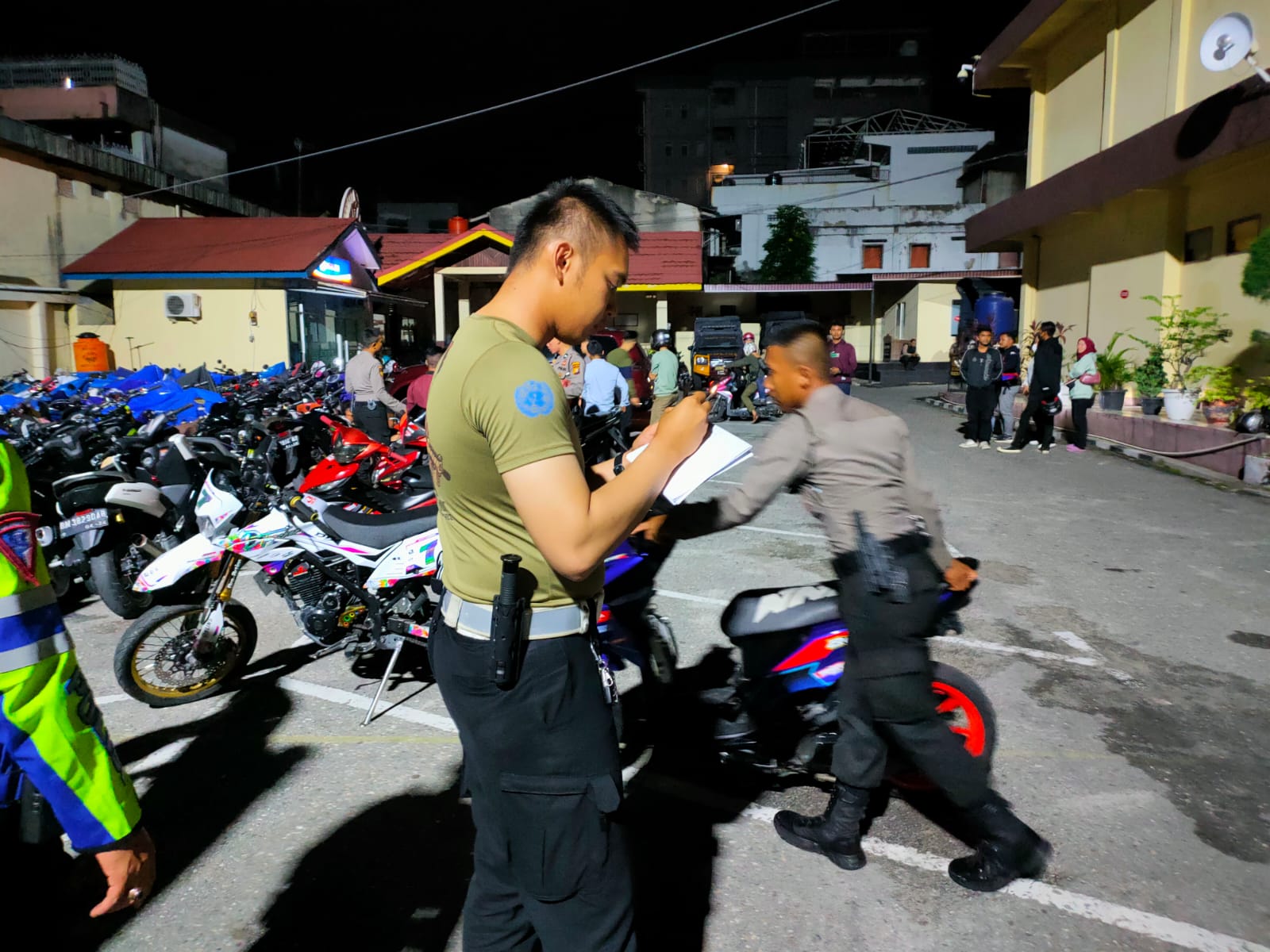 Patroli Malam Hari, 36 Unit Sepeda Motor Diamankan Polresta Pekanbaru