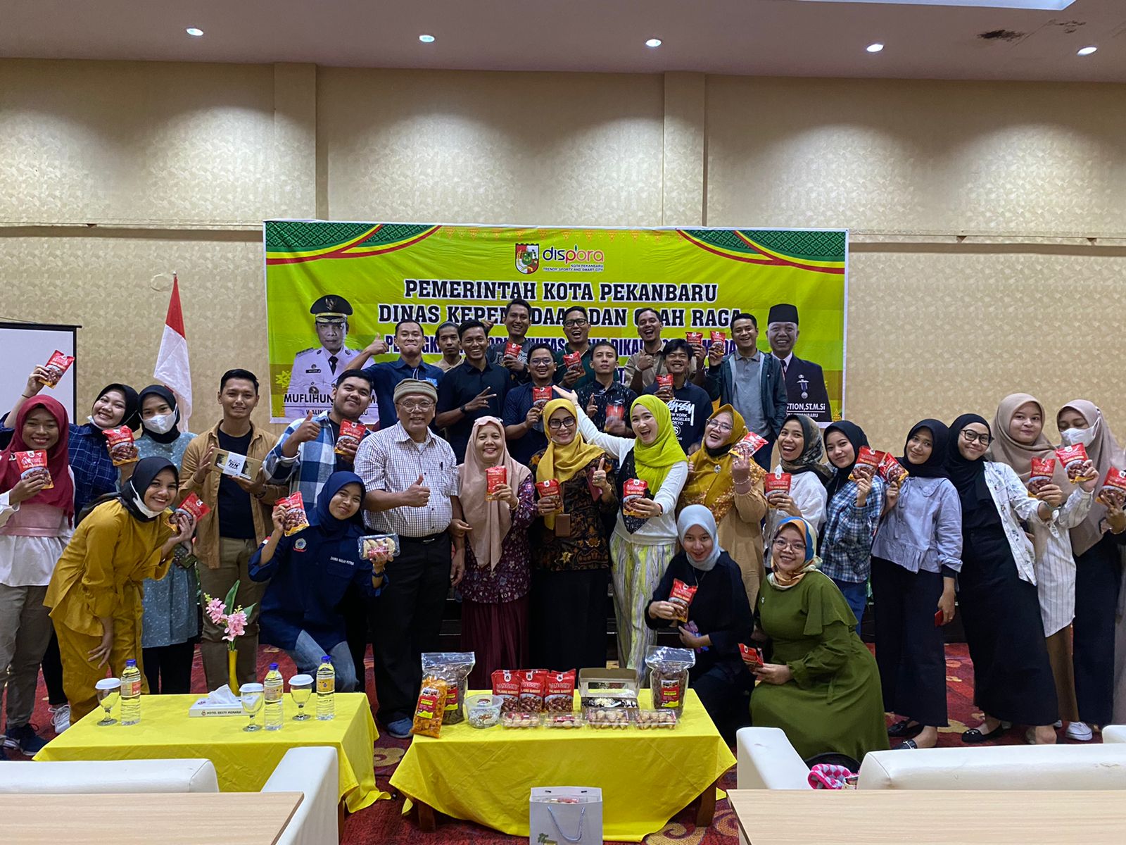 Dispora Pekanbaru Resmi Buka Pelatihan Peningkatan Produktifitas Usaha Pemuda Tahun 2023