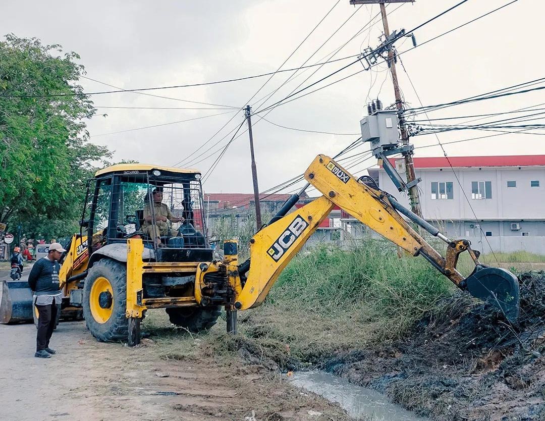 Dinas PUPR Pekanbaru Sambungkan Drainase Jalan Darma Bakti ke Sungai Air Hitam