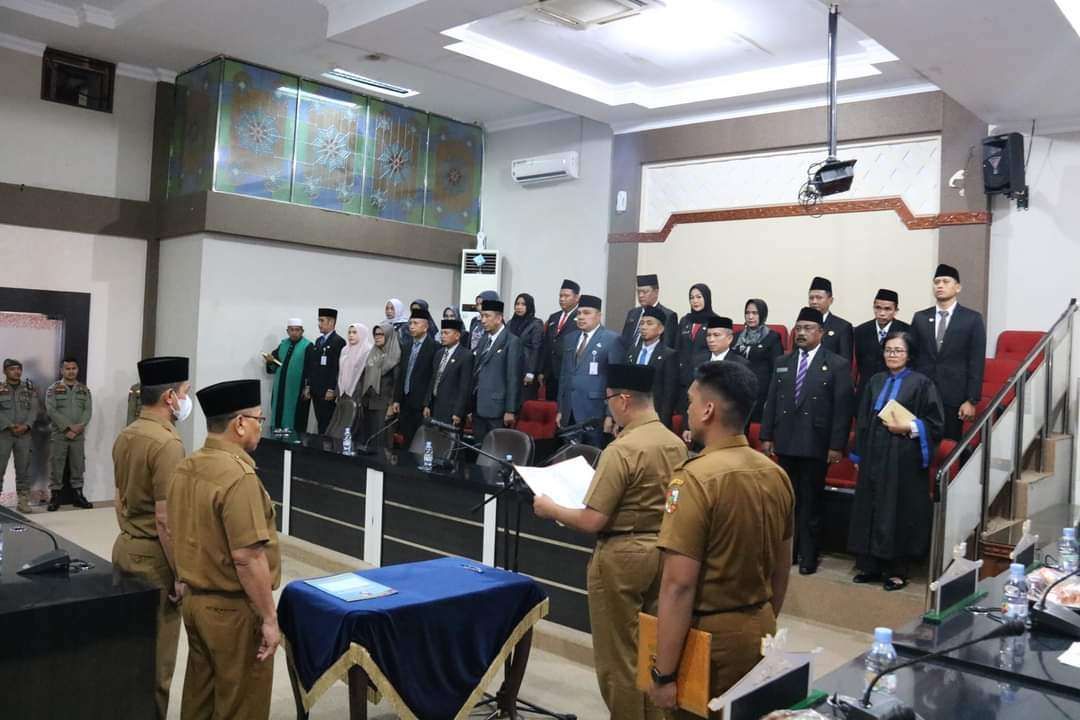 Kepala BKPSDM Hadiri Pelantikan 23 Pejabat Dilingkungan Pemko Pekanbaru yang Dipimpin Pj Walikota