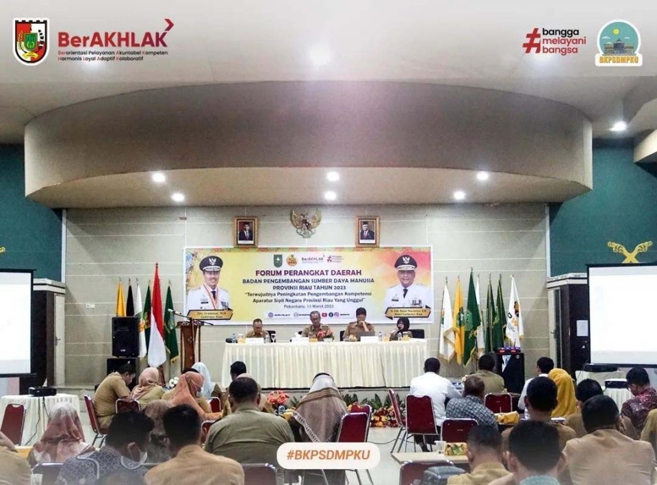 BKPSDM Kota Pekanbaru Hadiri Forum Perangkat Daerah BPSDM Provinsi Riau Tahun 2023