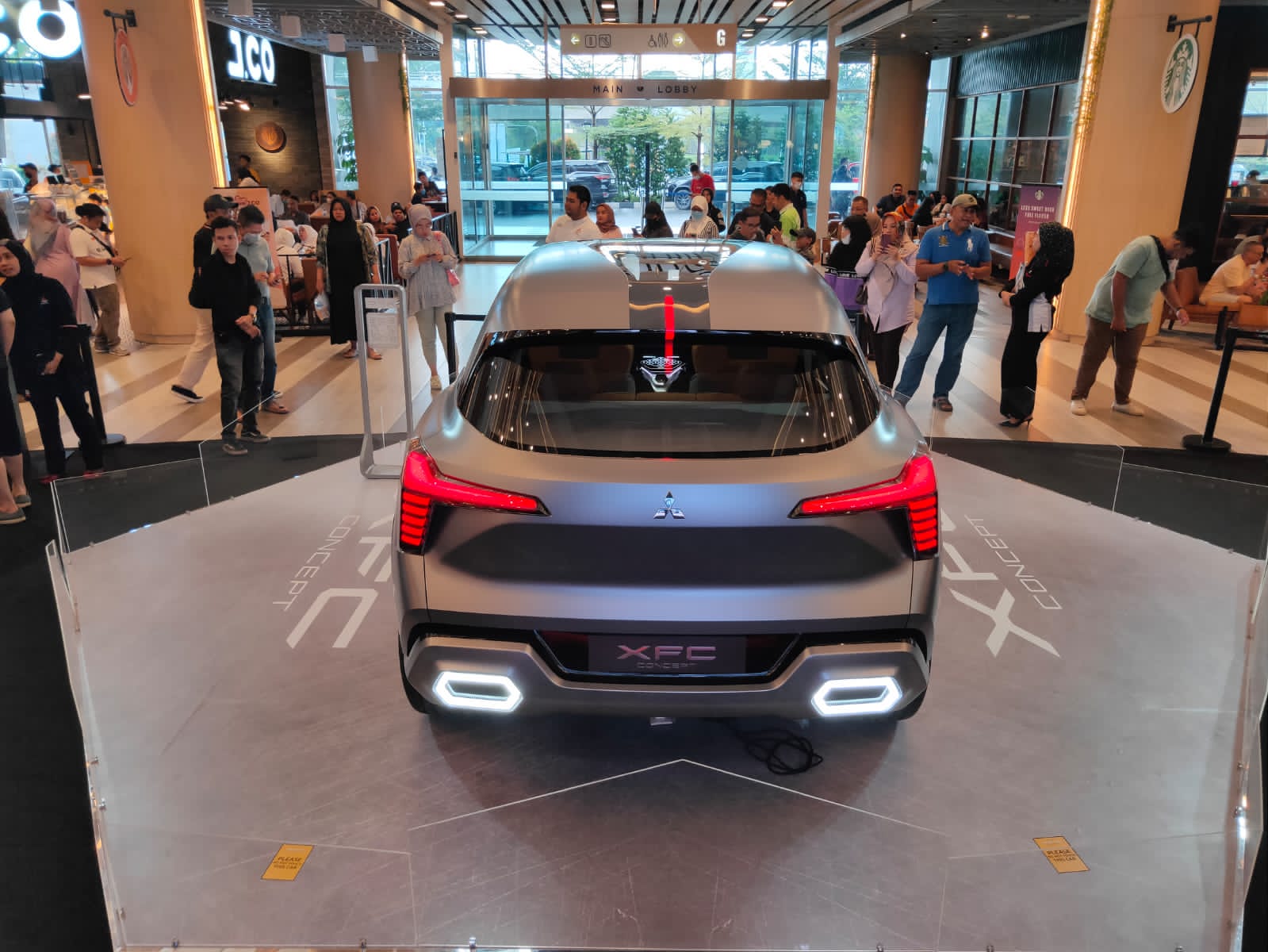 Mitsubishi XFC Concept diperlihatkan di Mall Living World Pekanbaru, mulai Ahad (5/3/2023) hingga Rabu (8/3/2023).
