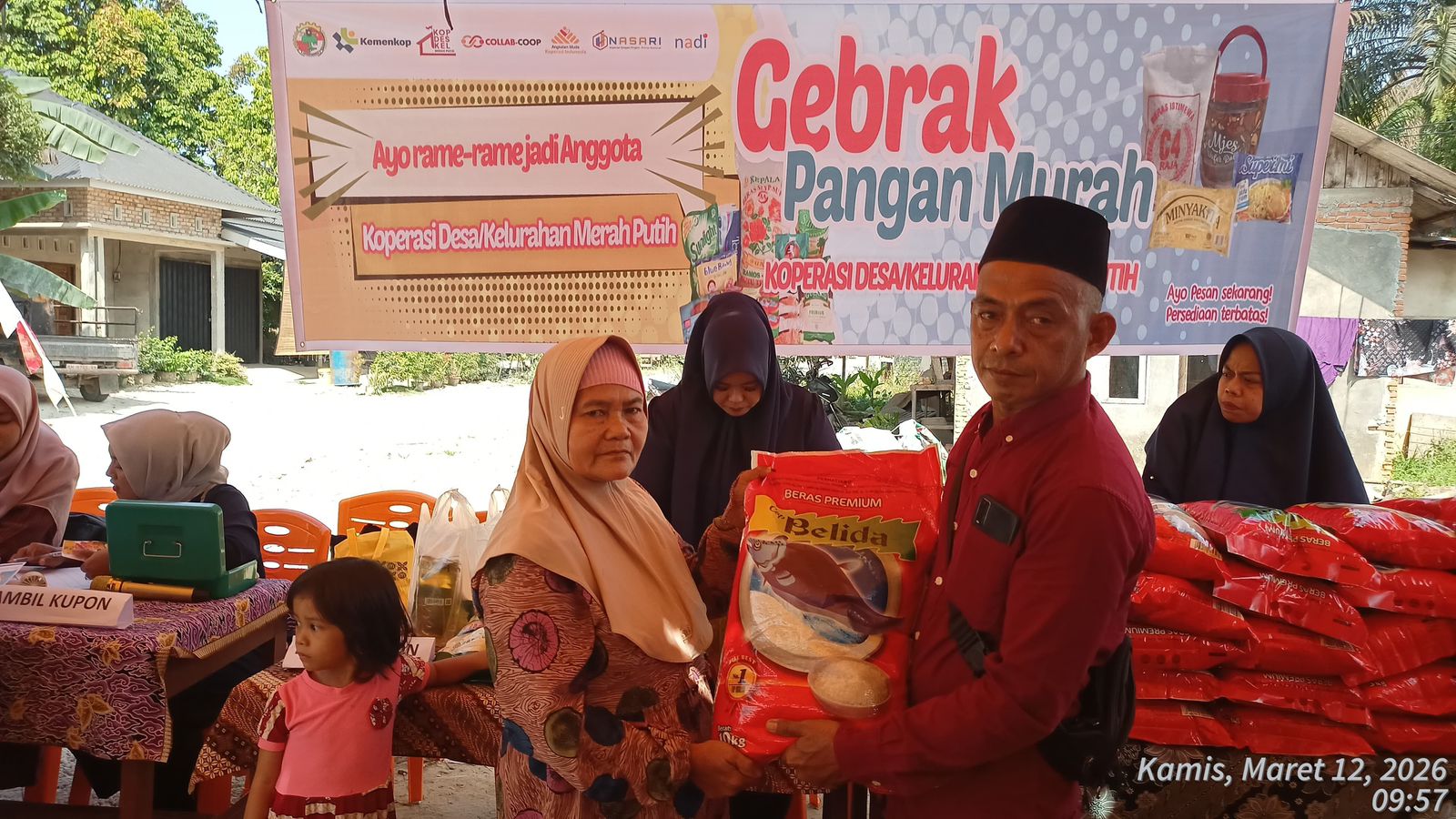 KSP Nasari Berikan Modal bagi KDKMP Parit Baru, Hadirkan Gebrak Pangan Murah pada Bulan Ramadan